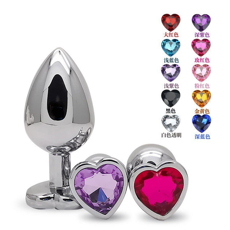 Coloured Heart-Shaped Anal Plugs