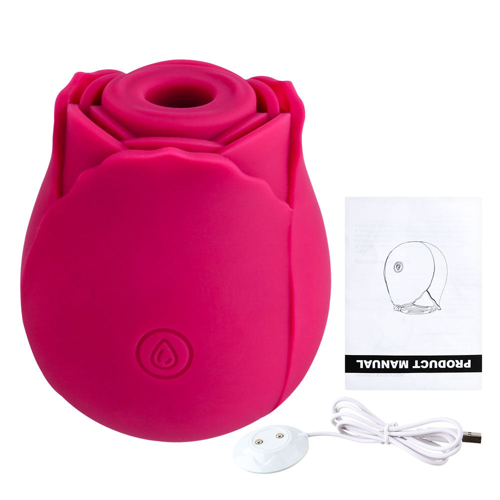 Rose Shape Vaginal Sucking Vibrator