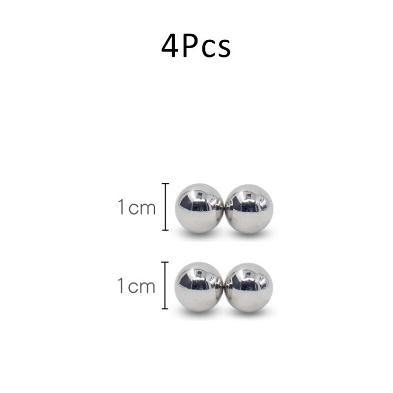 2 Pair BDSM Ultra Powerful Magnetic Orbs Nipple Clamps