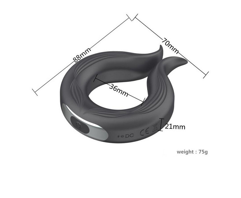 Donut Lock Sperm Ring Rechargeable cock ring