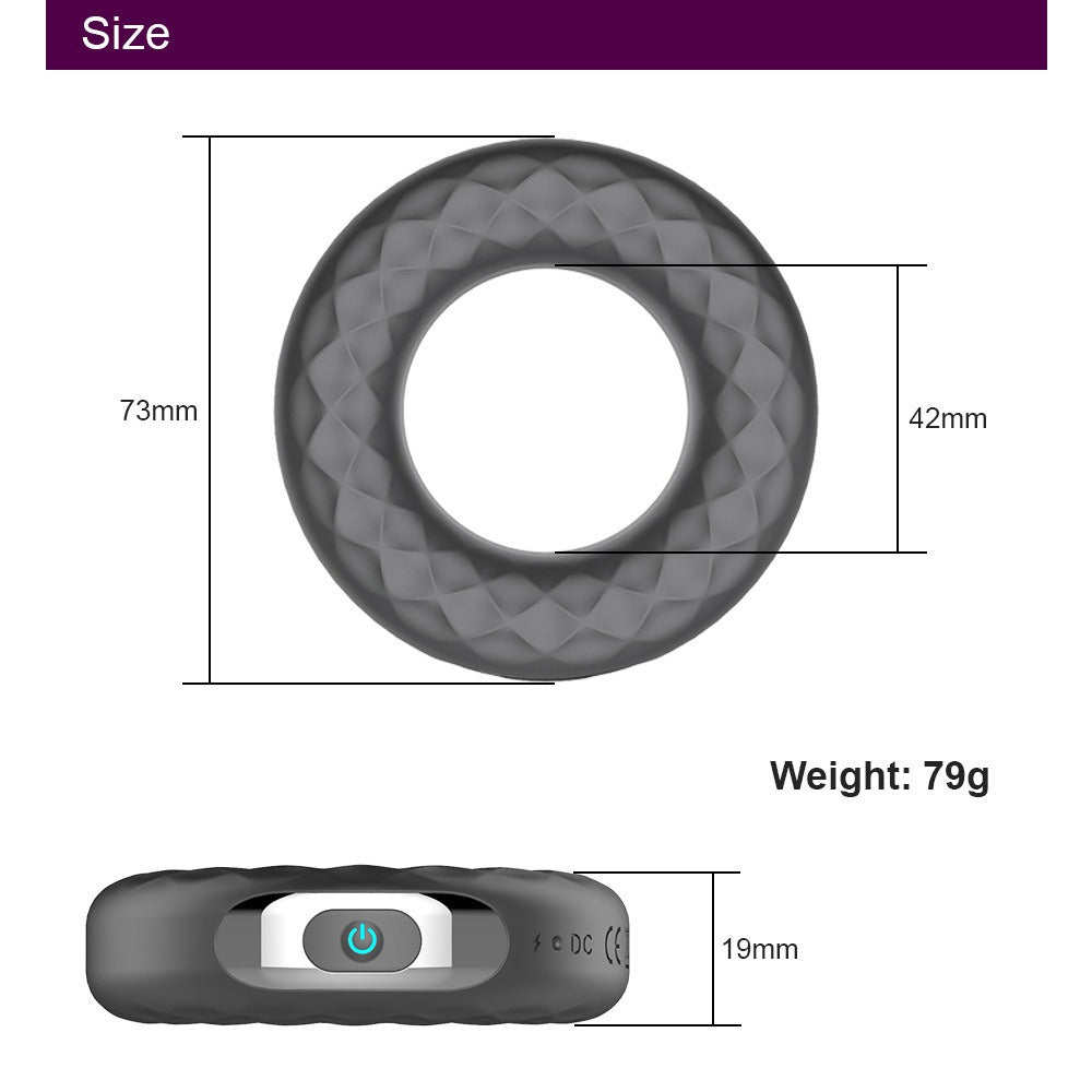 Donut Lock Sperm Ring Rechargeable cock ring