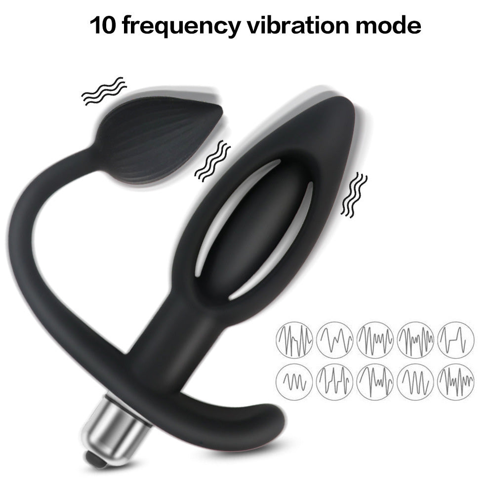 Hollow Thread Silicone Vibration Anal Plug