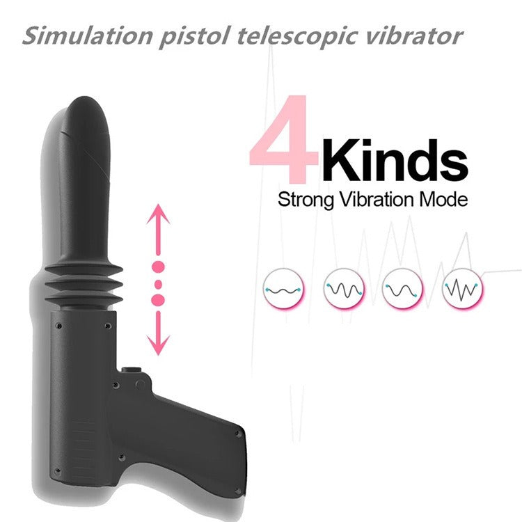 Phallus Pistol Automatic Retractable Gun Machine