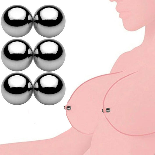 2 Pair BDSM Ultra Powerful Magnetic Orbs Nipple Clamps