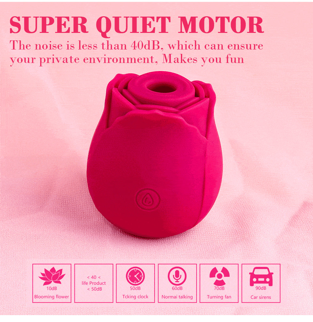 Rose Shape Vaginal Sucking Vibrator