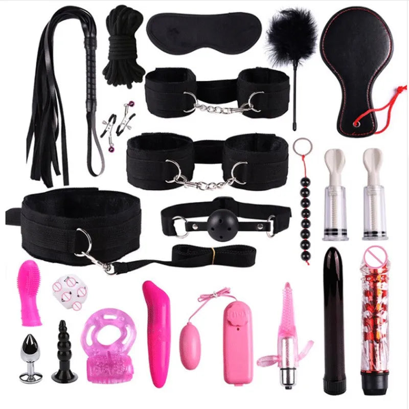 23 Pcs Bdsm Bondage Adult Slave Games Set