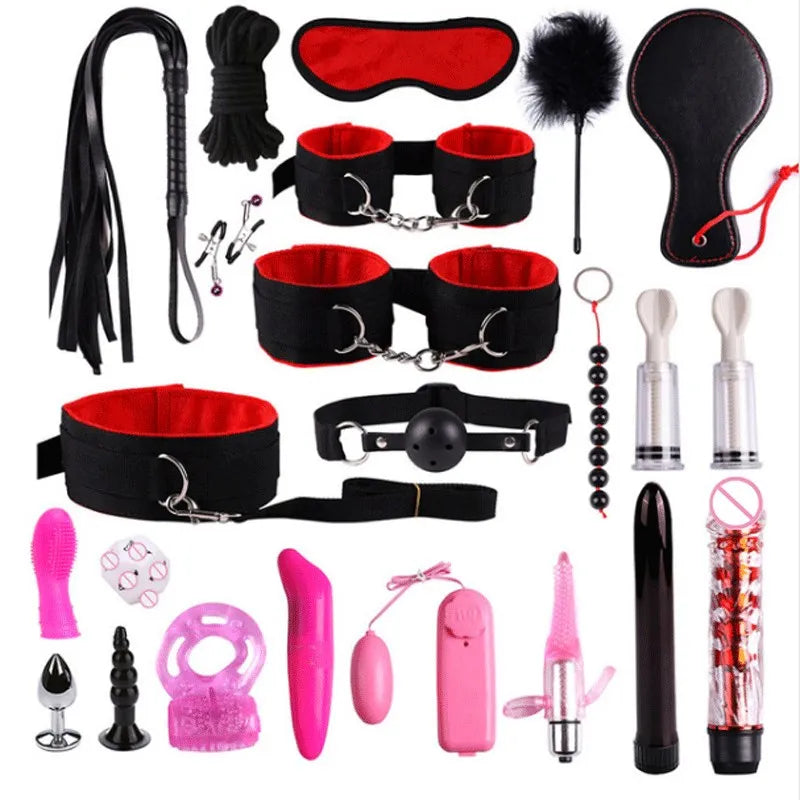 23 Pcs Bdsm Bondage Adult Slave Games Set